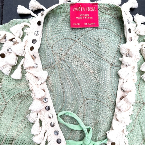 Vanita Rosa Kaftan, Coverup, Mint, Large - Picture 5 of 6